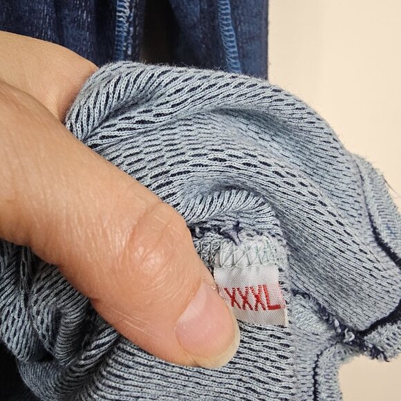 Affliction Mens Y2K Reversible Thermal Shirt Sz XXXL Waffle Knit Skull Bikercore - Picture 8 of 12